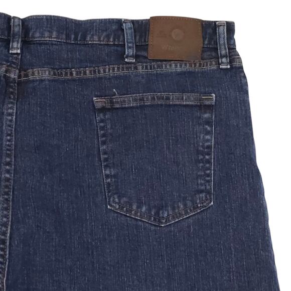 Wrangler Jeans Mens 46x30 Blue Relaxed Fit Straight Leg Denim Medium Wash - Picture 10 of 12